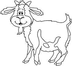 free printable Goat Coloring Pages for preschool