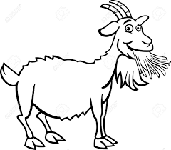 free printable Goat Coloring Pages for primary schooler