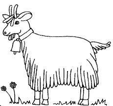 free printable Goat Coloring Pages for primary schoolers