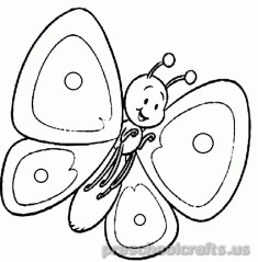 Free printable-animals-butterfly coloring-pages-for-kids