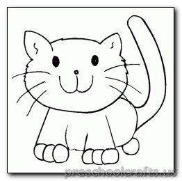 cat-coloring pages for preschooler