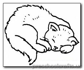 kitten coloring page-for kids