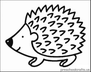 free printable hedgehog coloring pages for kids