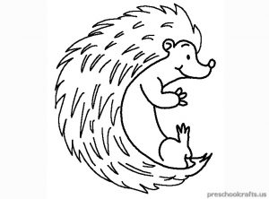free printable hedgehog colouring pages for kids