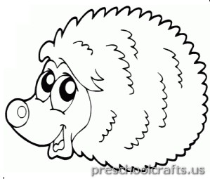 hedgehog coloring pages for preschool