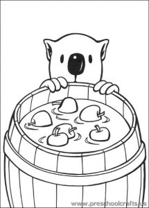 koala-and-apple-coloring-pages