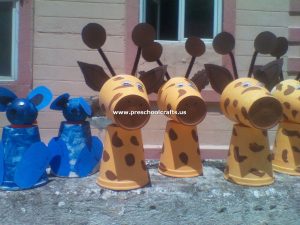 dog-craft-and-giraffe-craft-from-paper-cup