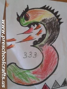 dragon-three-coloring-pages-for-kindergarten