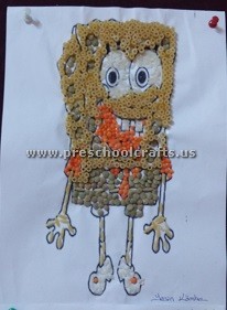 preschool-bean-mosaic-sponge-bob