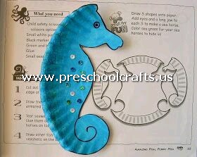 seahorse-craft-from-paper-plate
