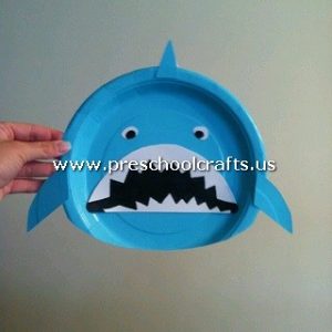 shark-craft-from-paper-plate-for-kids