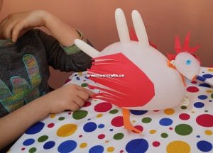 chicken craft idea for kindergarten