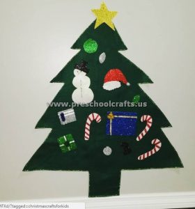 easy christmas tree for preschool