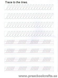 line tracing worksheets for preschoolers