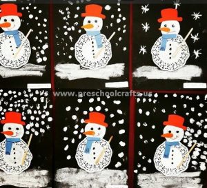 snowman-craft-ideas-from-paper-plate
