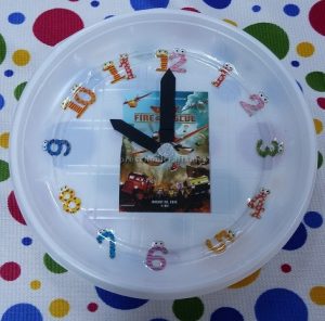 paper plate clock theme craft for firstgrade