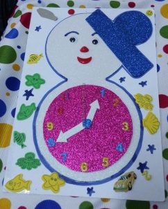 craft ideas related to clock for kids