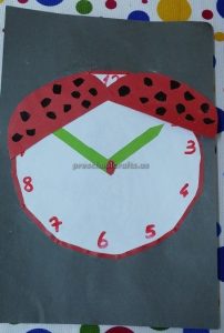 craft related to clock for preschool
