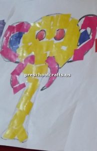 elephant craft board for kids