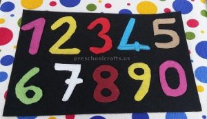 number crafts for kindergarten