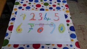 number theme craft theme for kindergarten