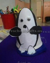 paper cup penguin craft ideas