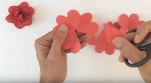 rose craft making for pre-school