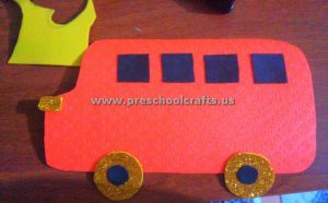 simple bus craft idea for kids