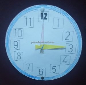 wall clock theme craft for kids