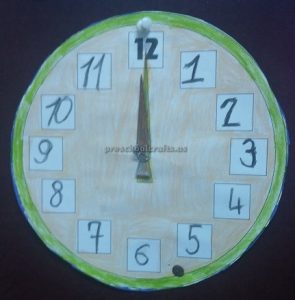 wall clock theme craft ideas for kids