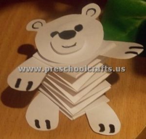 accordion bear crafts for kids
