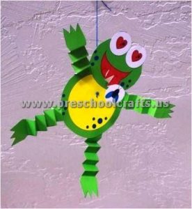 accordion frog craft ideas for kids