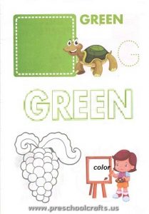 colors workpages for toddler