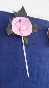 craft related to flower theme for kindergarten