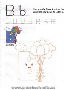 free capital letter b worksheet for preschool