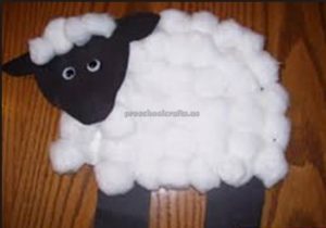 sheep craft idea for children