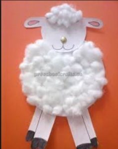 sheep craft idea for kindergarten
