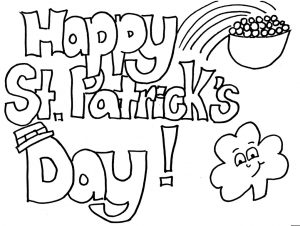 Happy St. Patrick's Day printable coloring pages