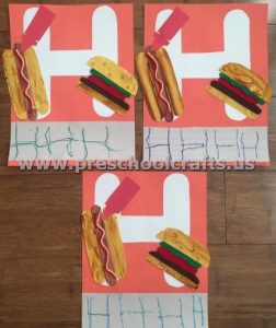 Letter H is for hamburger
