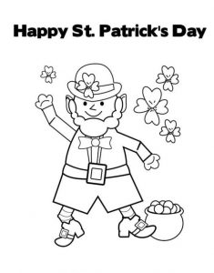 St. Patrick's Day coloring pages for primary school free printable