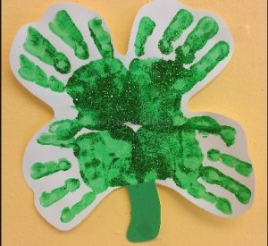 St. Patrick's Day handprint craft ideas for kindergarten
