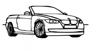 bmw car coloring pages for kindergarten and preschool