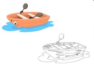 boat coloring pages for kindergarten and preschool