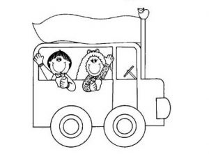 bus coloring pages for preschool