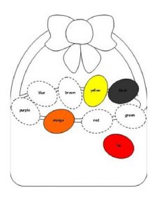 colored easter egg worksheet for preschool