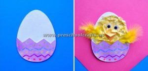 easter egg and chick crafts for kids