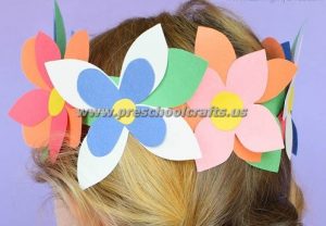 flowers spring crown ideas for kids