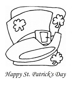 free printable St. Patrick's Day coloring pages for preschool
