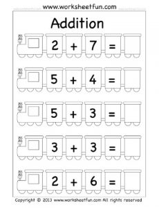 free printable addition worksheet