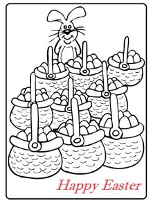 happy easter colouring pages for kindergarten